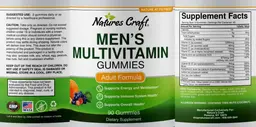 Label for Men's Multivitamin Gummies