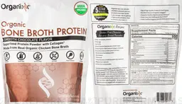 Label for Organic Bone Broth Protein Smooth Chocolate Flavor