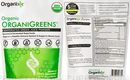 Label for Organic OrganiGreens