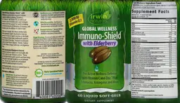 Label for Global Wellness Immuno-Shield with Elderberry