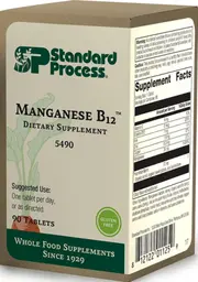 Label for Manganese B12