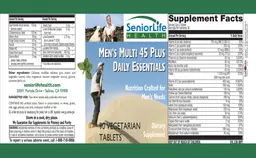 Label for Men's Multi 45 Plus Daily Essentials