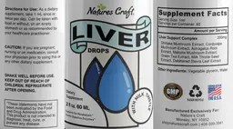 Label for Liver Drops