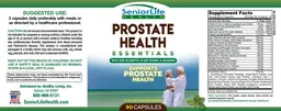 Label for Prostate Health Essentials