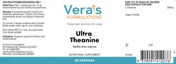 Label for Ultra Theanine