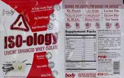 Label for ISO-ology Vanilla Bean