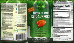 Label for Neutralize-Carbs Keto Support