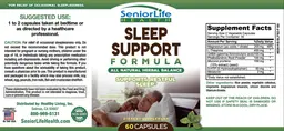 Label for Sleep Support Formula