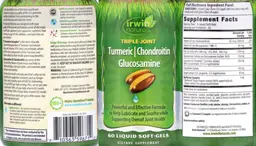 Label for Triple-Joint Turmeric Chondroitin Glucosamine