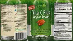 Label for Vita-C Plus Urgent Rescue