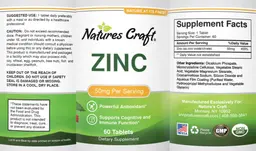 Label for Zinc 50 mg