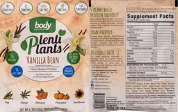 Label for PlentiPlants Vanilla Bean