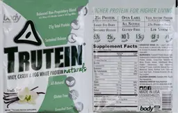 Label for Trutein Naturals Vanilla Bean