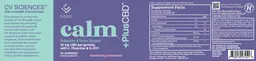 Label for PlusCBD Calm Strawberry Lemonade