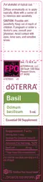 Label for Basil