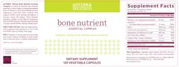 Label for Bone Nutrient Essential Complex