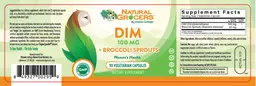 Label for DIM 100 mg + Broccoli Sprouts