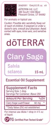 Label for Clary Sage