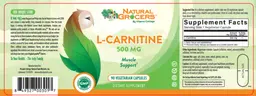 Label for L-Carnitine 500 mg