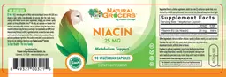 Label for Niacin 25 mg