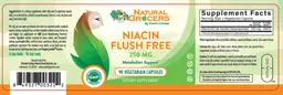 Label for Niacin Flush Free 250 mg