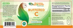 Label for Buffered C 500 mg