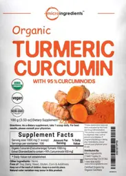 Label for Organic Turmeric Curcumin