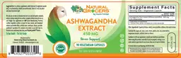 Label for Ashwagandha Extract 450 mg