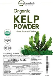 Label for Organic Kelp Powder