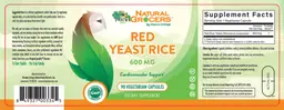 Label for Red Yeast Rice 600 mg