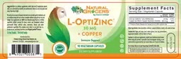 Label for L-OptiZinc 30 mg + Copper