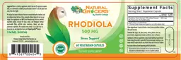 Label for Rhodiola 500 mg