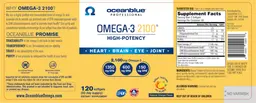 Label for Omega-3 2100 Natural Orange Flavor