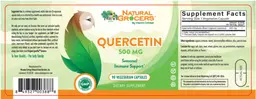 Label for Quercetin 500 mg