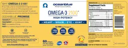 Label for Omega-3 2100 Natural Orange Flavor