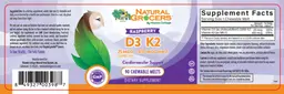 Label for D3 25 mcg (1,000 IU) K2 MK-7 450 mcg Raspberry