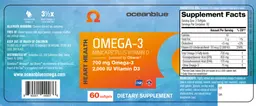 Label for Omega-3 Minicaps plus Vitamin D