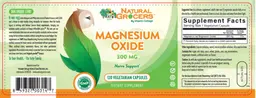 Label for Magnesium Oxide 300 mg