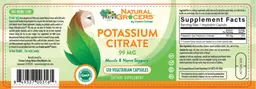 Label for Potassium Citrate 99 mg