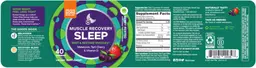 Label for Muscle Recovery Sleep Berry Rested