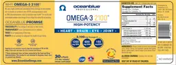 Label for Omega-3 2100 Orange Flavor
