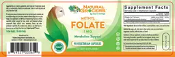 Label for Methyl Folate 1 mg
