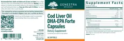 Label for Cod Liver Oil DHA-EPA Forte Capsules