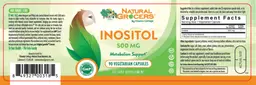 Label for Inositol 500 mg