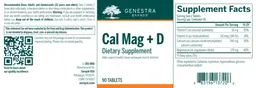Label for Cal Mag + D