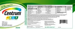 Label for Centrum Adults