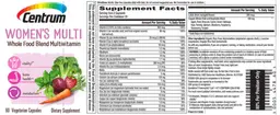 Label for Centrum Women's Multi