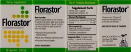 Label for Florastor Saccharomyces Boulardii Lyo