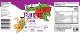 Label for Flintstones Kids Mutivitamin Fruit Bites