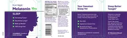 Label for Melatonin 10 mg Strawberry